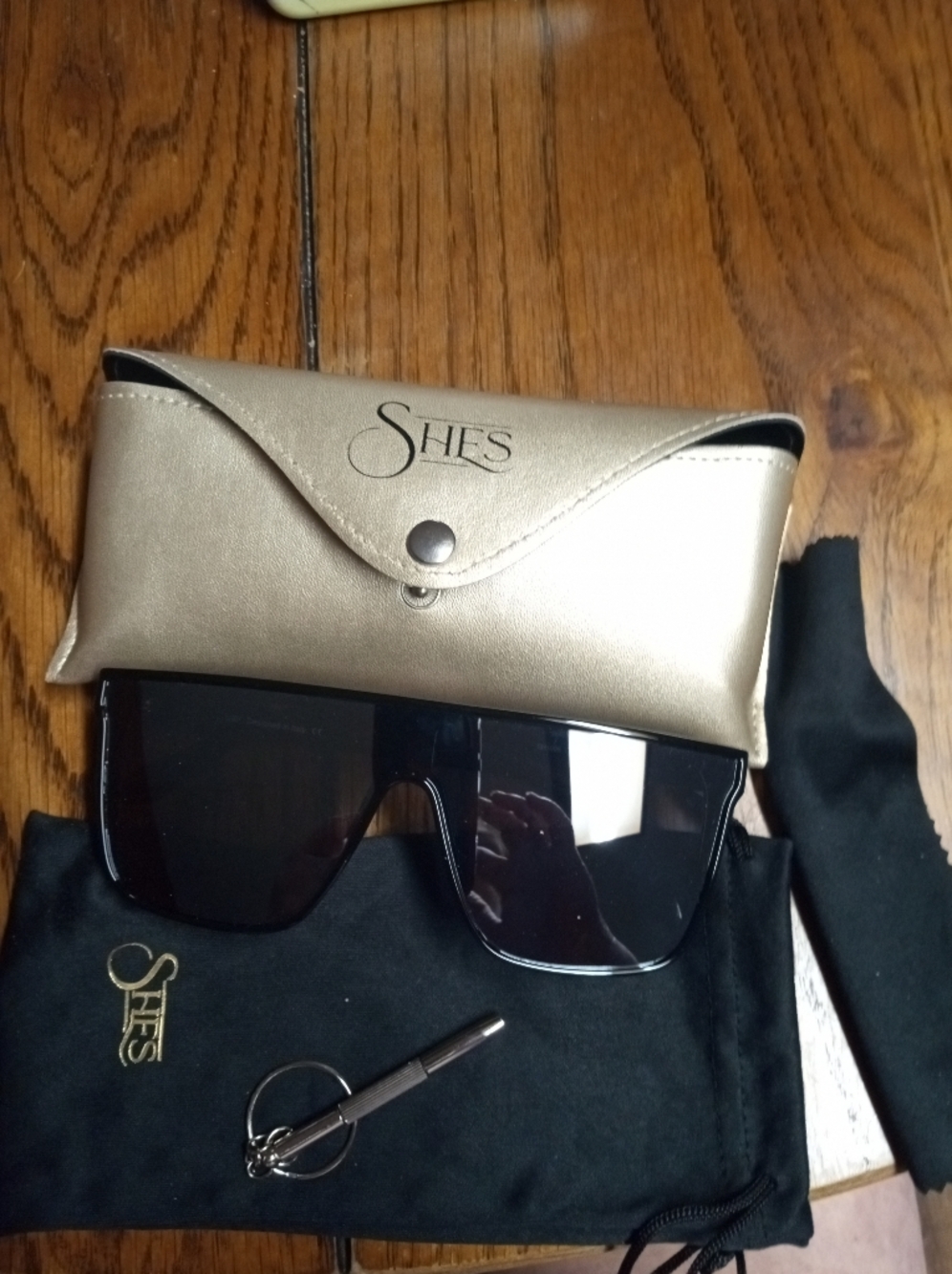 Oversized Sunglasses - Black Frame Designed In Italy She's With Accessories